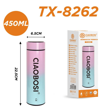 Bouteille Thermos Intelligente avec Écran Digital CIAOBOSI TX-8262 (450 ml) - Vert · Smarty Paris